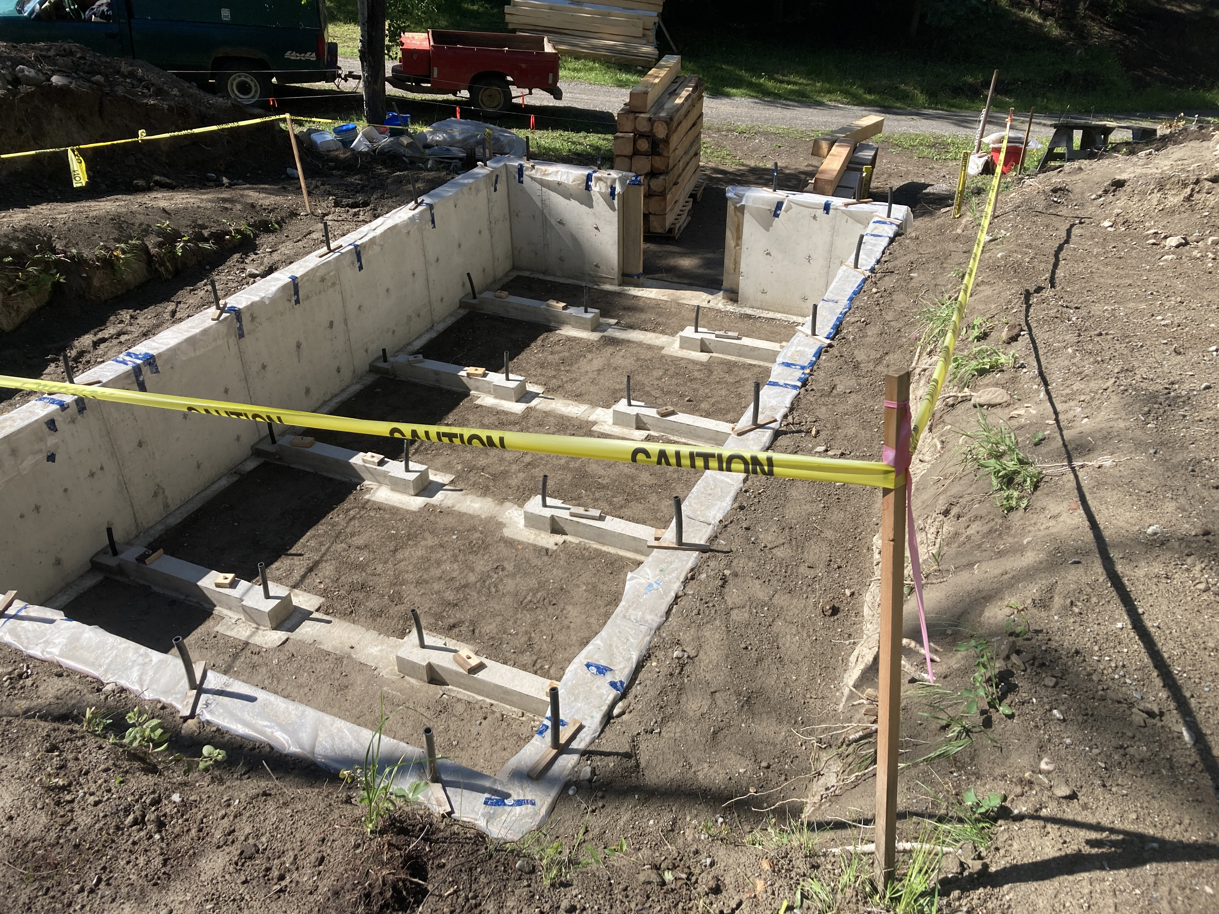 Concrete foundation complete
