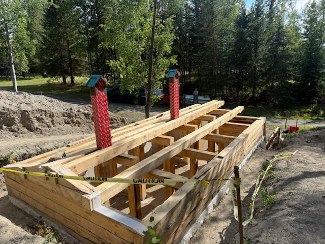 Roof nearing completion